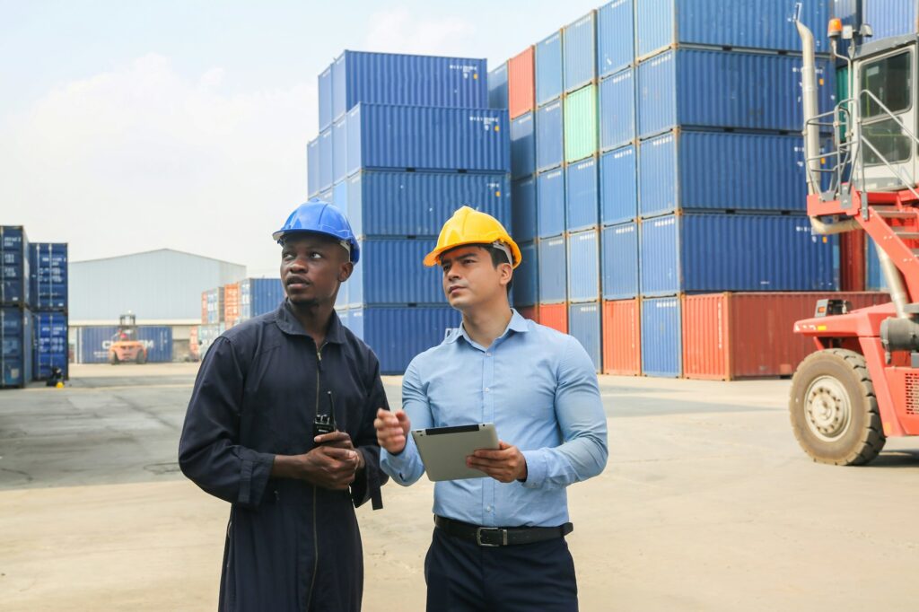 Inspections at commercial transport dock